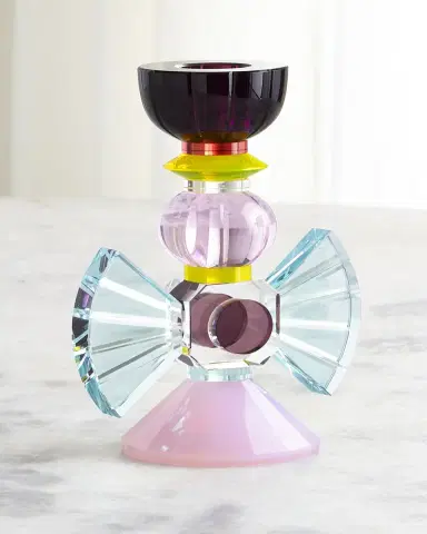 Reflections Copenhagen Laguna Crystal Candlestick Holder | Thumbnail 2
