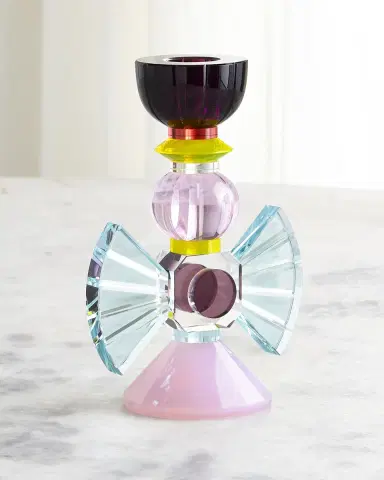 Reflections Copenhagen Laguna Crystal Candlestick Holder | Thumbnail 4