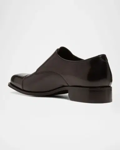 Tom Ford Men's Claydon Leather Double Monk Strap Loafers | Thumbnail 5