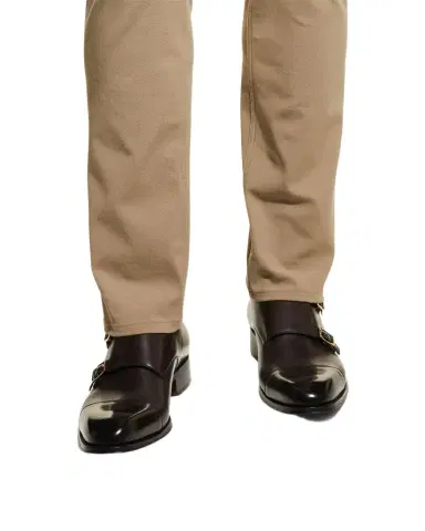 Tom Ford Men's Claydon Leather Double Monk Strap Loafers | Thumbnail 1