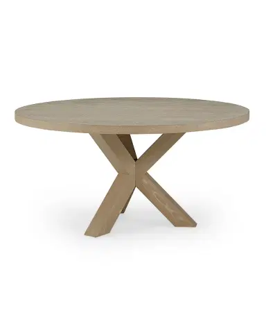 Worlds Away Keelan Tripod Base Dining Table, 60" | Thumbnail 2