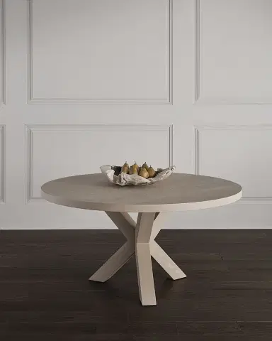 Worlds Away Keelan Tripod Base Dining Table, 60" | Thumbnail 1
