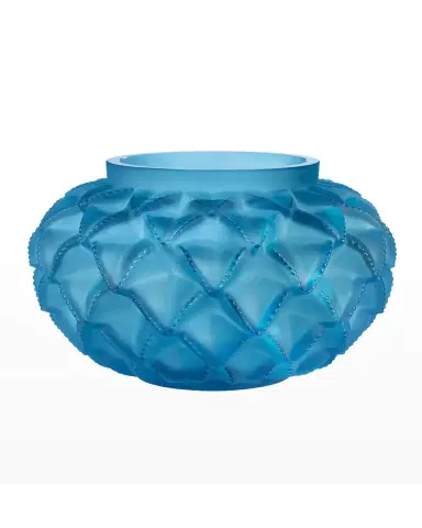 Lalique Languedoc Pale Blue Vase | Thumbnail 4