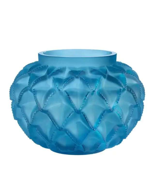 Lalique Languedoc Pale Blue Vase