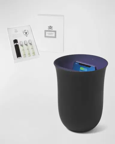 Neiman Marcus Creed Aventus En Voyage Travel Set, Sanitizing Charger, and Burberry Card Case Gift Box Set | Thumbnail 4