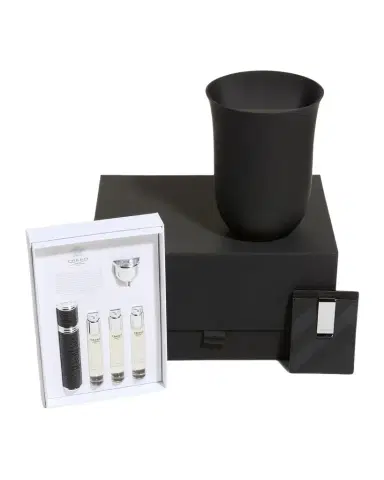 Neiman Marcus Creed Aventus En Voyage Travel Set, Sanitizing Charger, and Burberry Card Case Gift Box Set | Thumbnail 1