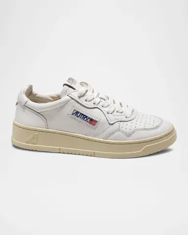 Autry Medalist Low-Top Bicolor Leather Sneakers | Thumbnail 2 Autry Medalist Low-Top Bicolor Leather Sneakers | Thumbnail 2