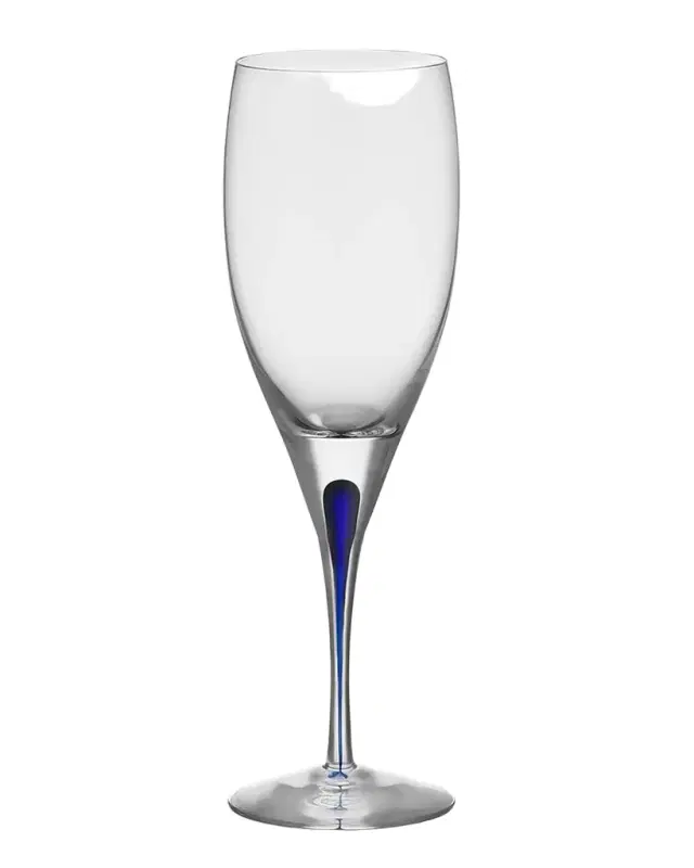 Orrefors Intermezzo Blue White Wine Glass, 6 oz.