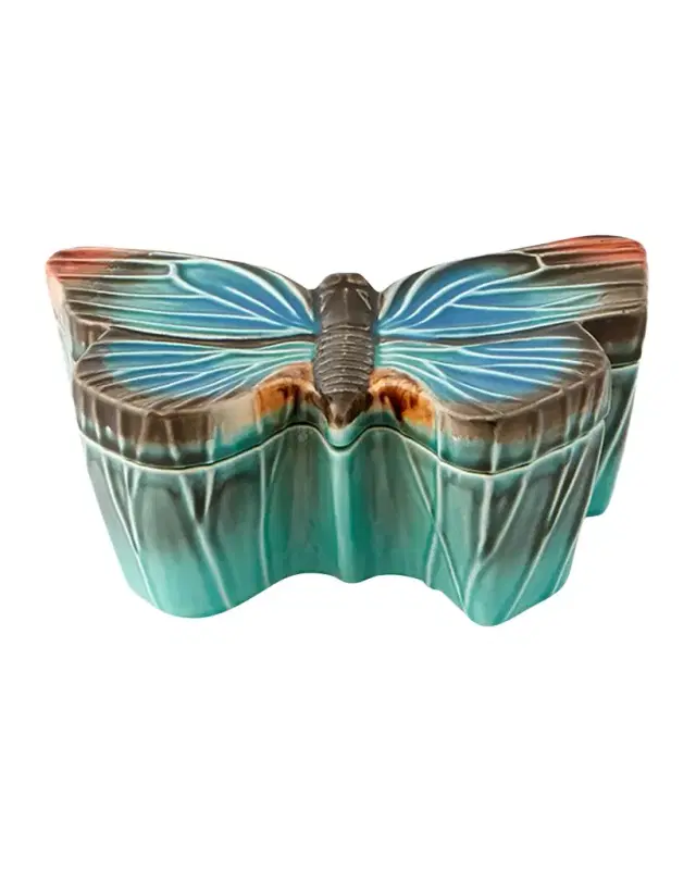 Bordallo Pinheiro "Cloudy Butterflies" Box by Claudia Schiffer