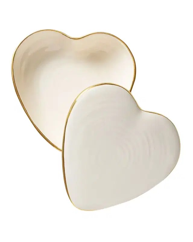 AERIN Cream Heart Box