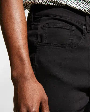 7 For All Mankind Men's Slimmy Taper Solid Skinny Jeans | Thumbnail 4