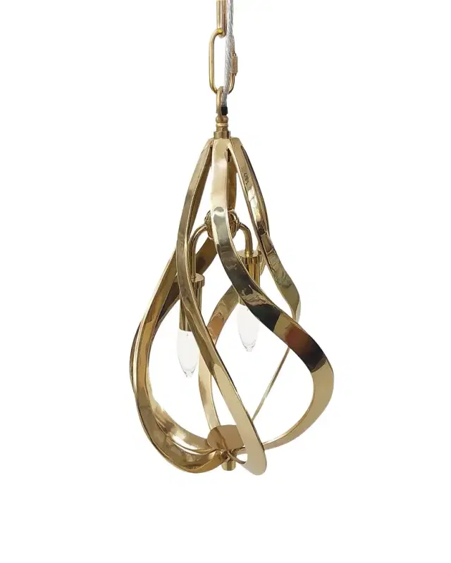 Ribbons of Brass Pendant Light