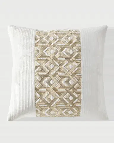 Callisto Home Tornito Channel-Quilted Euro Sham | Thumbnail 2