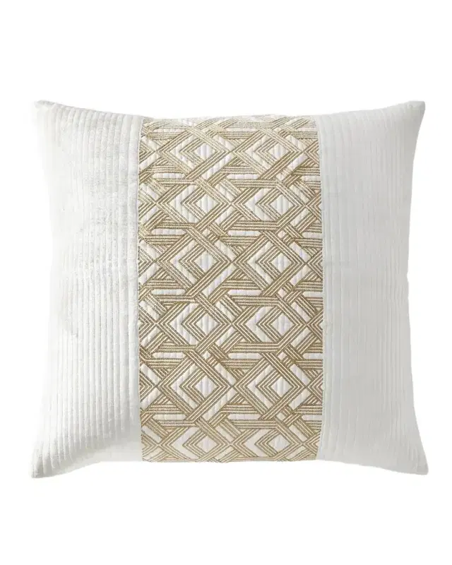 Tornito Channel-Quilted Euro Sham