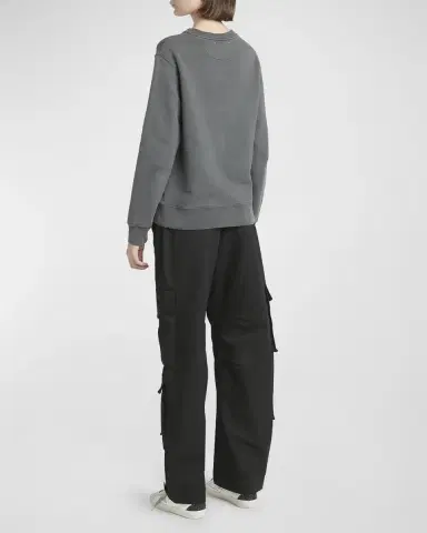 Golden Goose Distressed Crystal-Embellished Crewneck Sweatshirt | Thumbnail 3 Golden Goose Distressed Crystal-Embellished Crewneck Sweatshirt | Thumbnail 3