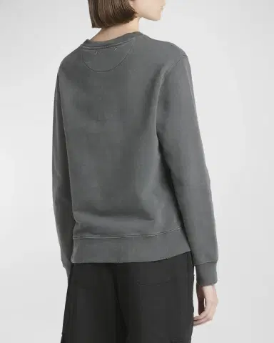 Golden Goose Distressed Crystal-Embellished Crewneck Sweatshirt | Thumbnail 6 Golden Goose Distressed Crystal-Embellished Crewneck Sweatshirt | Thumbnail 6