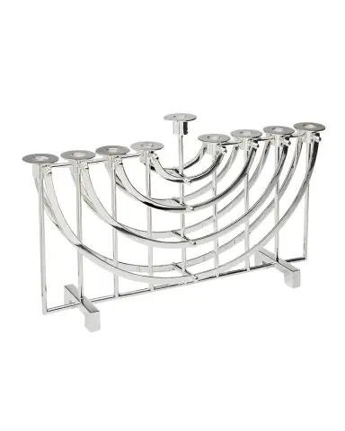 Ricci Silversmith Nickel Hanukkah Menorah | Thumbnail 1