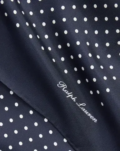 Ralph Lauren Purple Label Men's Polka Dot Silk Scarf | Thumbnail 1 Ralph Lauren Purple Label Men's Polka Dot Silk Scarf | Thumbnail 1