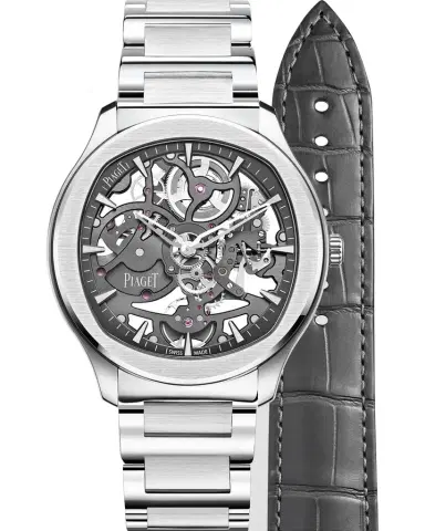 Piaget Polo 42mm Stainless Steel Grey Skeleton Watch | Thumbnail 1