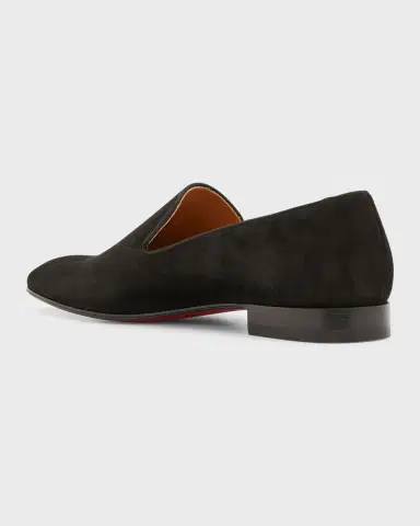 Christian Louboutin Men's Dandelion Suede Slip-On Loafers | Thumbnail 4 Christian Louboutin Men's Dandelion Suede Slip-On Loafers | Thumbnail 4