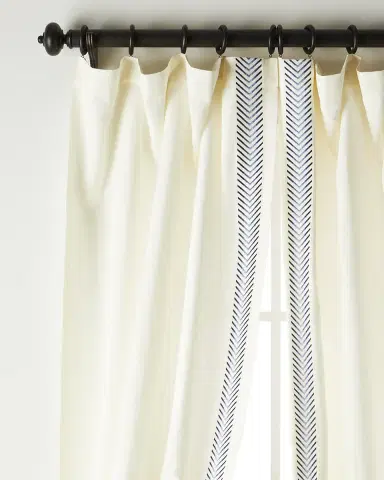 Home Silks Two Andes Navy Curtains | Thumbnail 2