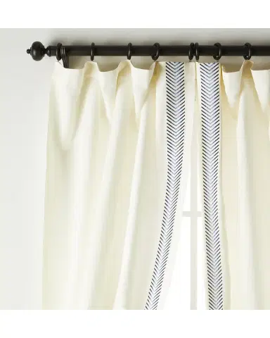 Home Silks Two Andes Navy Curtains | Thumbnail 3