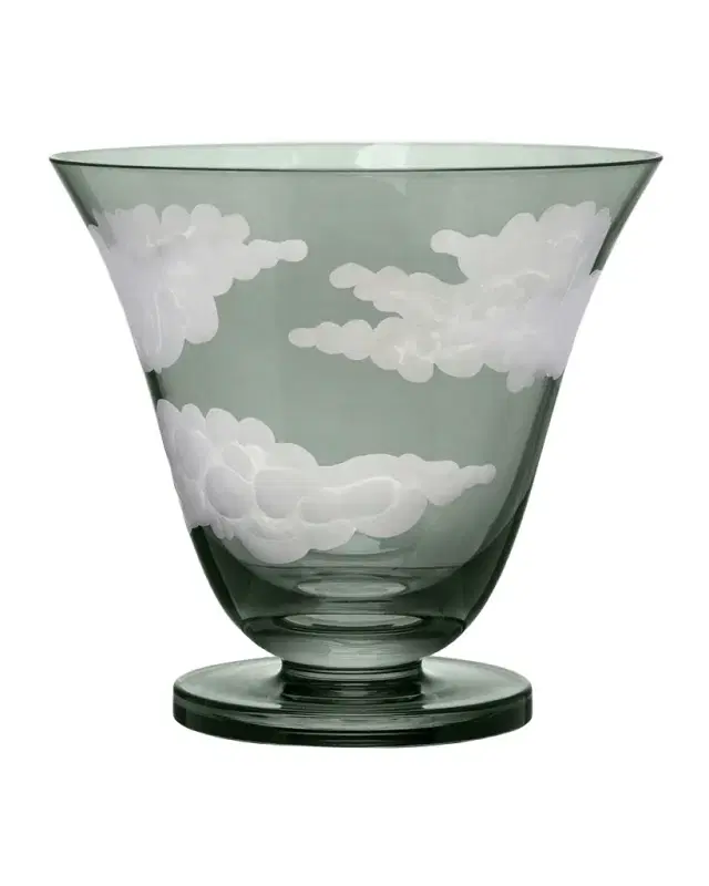 Jonathan Hansen In The Clouds Stemless Wine Glass, Gray - 8 oz.