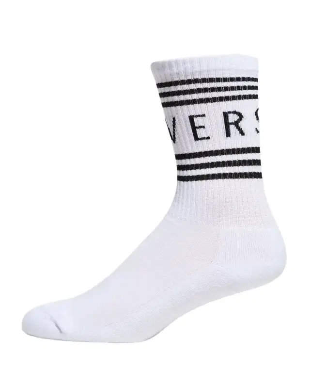 Versace Men 's Athletic Band Logo Crew Socks