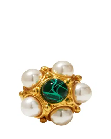 Ben-Amun Gold Pearly and Stone Ring | Thumbnail 1