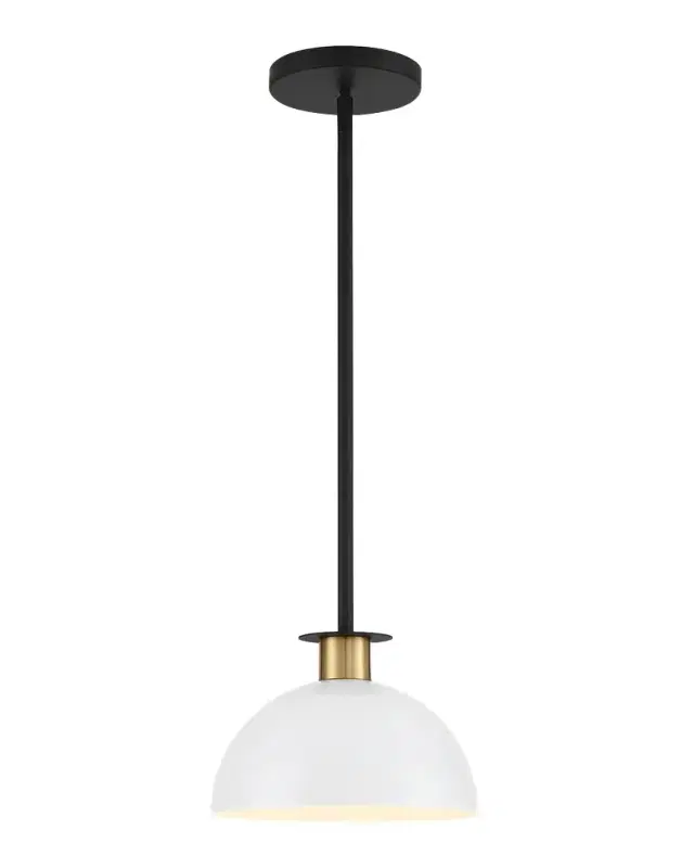 Gigi 1-Light Black and Aged Brass Mini Pendant Gigi 1-Light Black and Aged Brass Mini Pendant