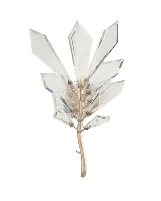 John-Richard Collection Gotta Single Light Cut Crystal Wall Sconce