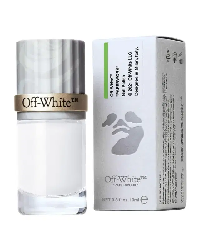Off-White Paperwork Color Matter Crackle Nail Polish, Odd