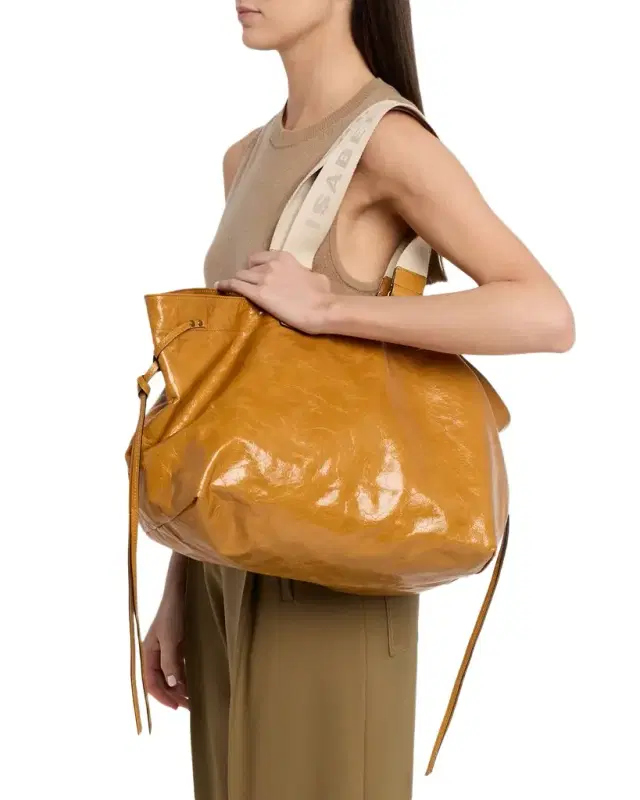 Wardy Double-Handle Leather Tote Bag