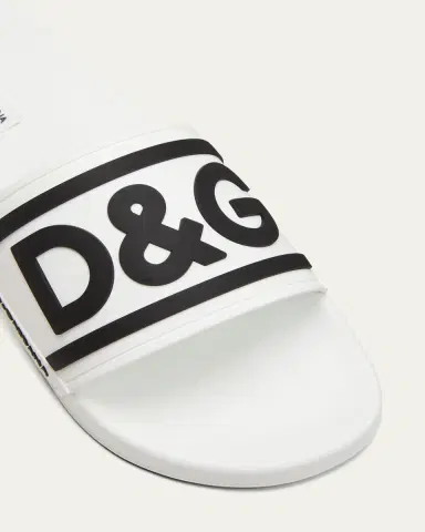 Dolce & Gabbana Men's Logo Pool Slides | Thumbnail 5 Dolce & Gabbana Men's Logo Pool Slides | Thumbnail 5