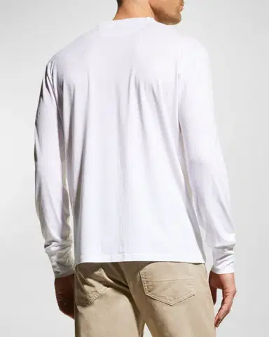Tom Ford Men's Solid Jersey T-Shirt | Thumbnail 3