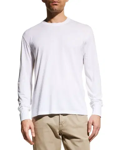Tom Ford Men's Solid Jersey T-Shirt | Thumbnail 1