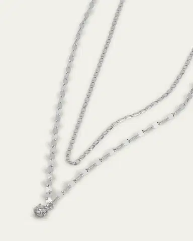 Lana 14K Gold Solo Double-Strand Necklace with Diamond | Thumbnail 3 Lana 14K Gold Solo Double-Strand Necklace with Diamond | Thumbnail 3