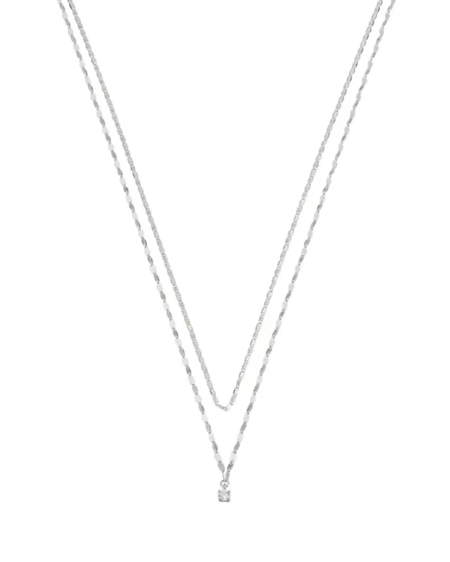 Lana 14K Gold Solo Double-Strand Necklace with Diamond