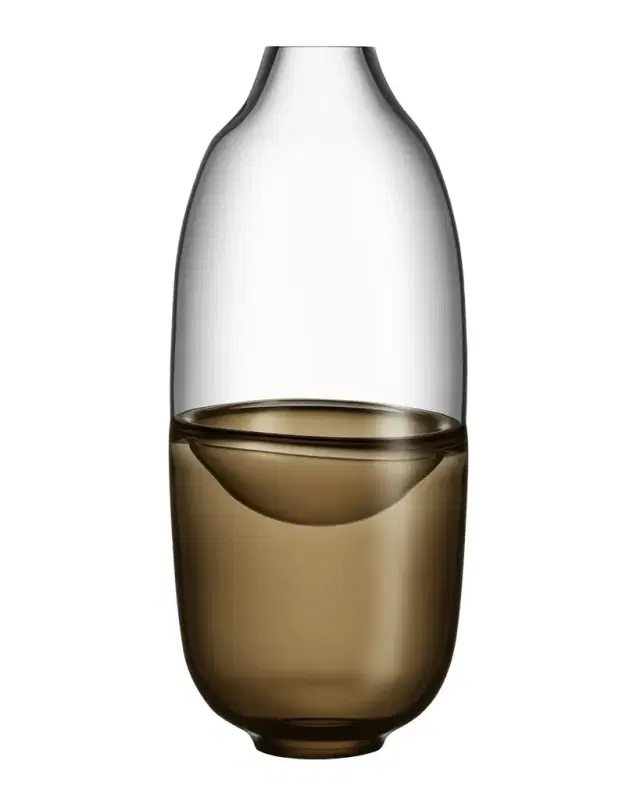 Kosta Boda Septum Brown Vase