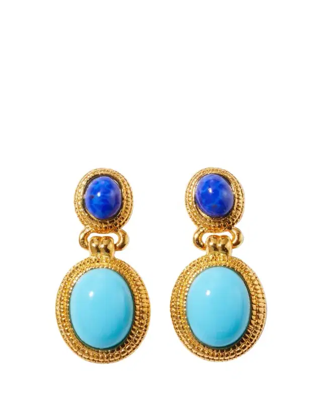Ben-Amun Multi Blue Drop Earrings