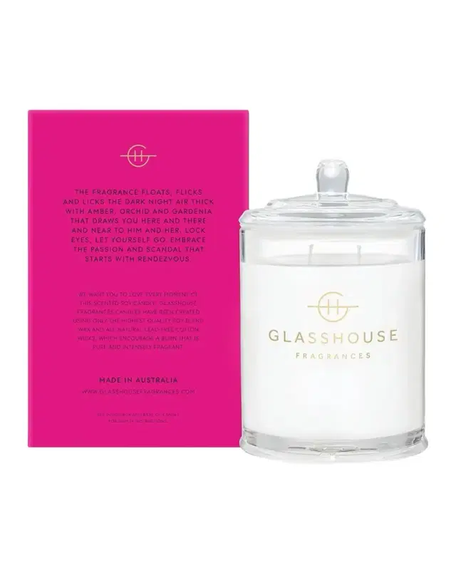 Glasshouse Fragrances Rendezvous Scented Candle, 13.4 oz.