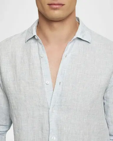 Orlebar Brown Men 's Giles Linen Sport Shirt | Thumbnail 3