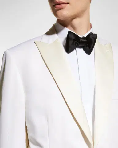 Brioni Men's Solid Wool Dinner Jacket | Thumbnail 5 Brioni Men's Solid Wool Dinner Jacket | Thumbnail 5