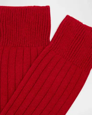 Pantherella Men's Waddington Cashmere Ribbed Mid-Calf Socks | Thumbnail 2 Pantherella Men's Waddington Cashmere Ribbed Mid-Calf Socks | Thumbnail 2