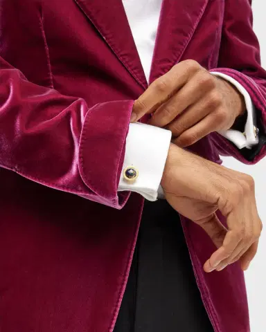 Tateossian Men 's Lapis Mosaic Globe Cufflinks | Thumbnail 2