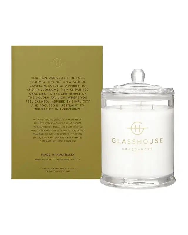 Glasshouse Fragrances 1.7 lb. Kyoto In Bloom Scented Candle