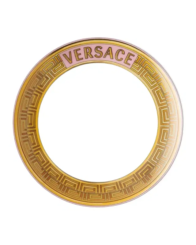 Versace Medusa Amplified Pink Coin Salad Plate
