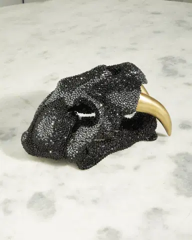 Jay Strongwater Luxe Sabertoothed Tiger Skull | Thumbnail 2