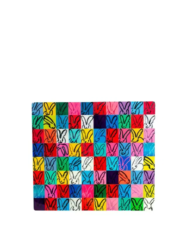 Hunt Slonem Rabbit Lacquer Square Placement
