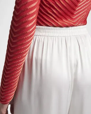 Giorgio Armani Silk Relaxed-Leg Trousers | Thumbnail 4